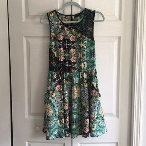 Anthropologie Floral Print Dress